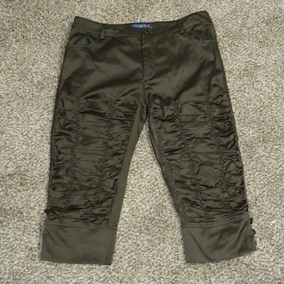 U Can Pants - Cute Khaki Satin Kickers Size 13!